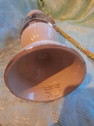 Vaso vintage porcellana decorato oro