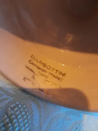 Vaso vintage porcellana decorato oro