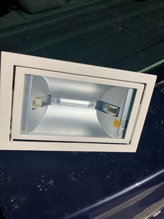 2 faretti orientabili in metallo bianco