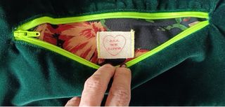 Neceser terciopelo Allwelove verde