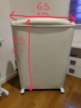 Butaca sofá mecedora blanca