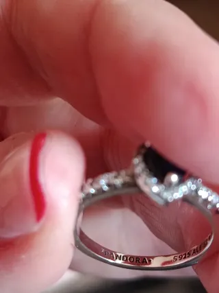 Anillo Pandora Baño Plata Talla 16