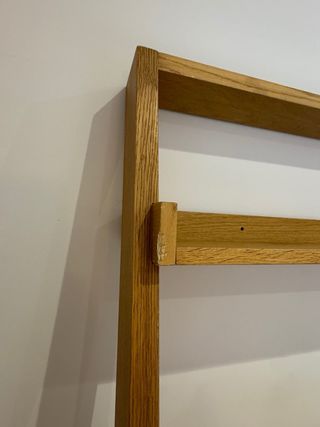 Estantería con escritorio de madera