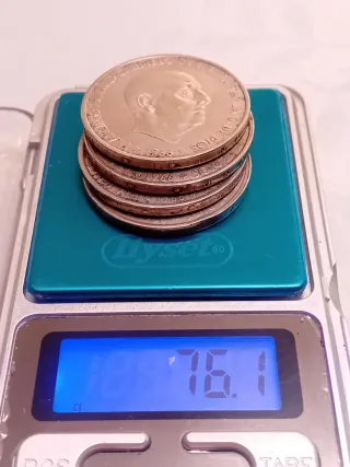 Monedas Franco 1966 19.0g, plata,900