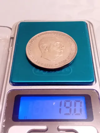 Monedas Franco 1966 19.0g, plata,900