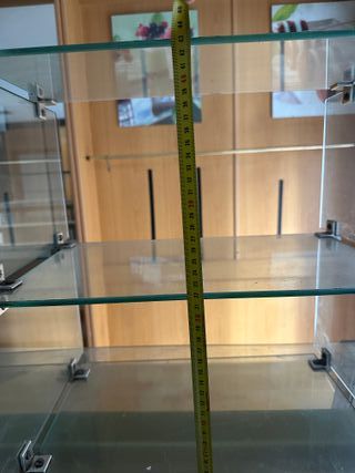 Vitrina expositora de cristal para mostrador