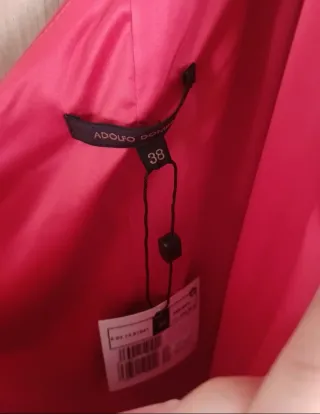 Vestido fiesta Adolfo Dominguez rojo