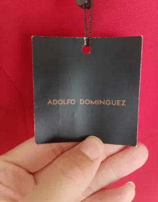 Vestido fiesta Adolfo Dominguez rojo