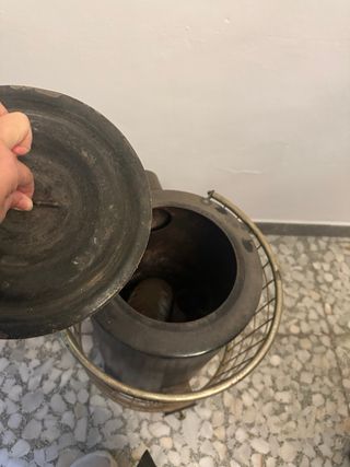 Estufa antigua de hierro