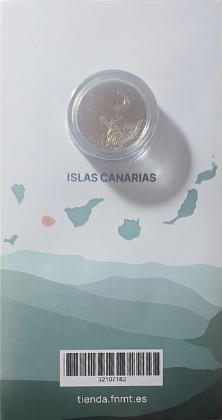 Moneda 2€ Proof vuelta al mundo y P.N de Garajonay