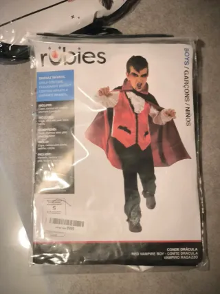 Disfraz Vampiro Niño Talla S Rubies