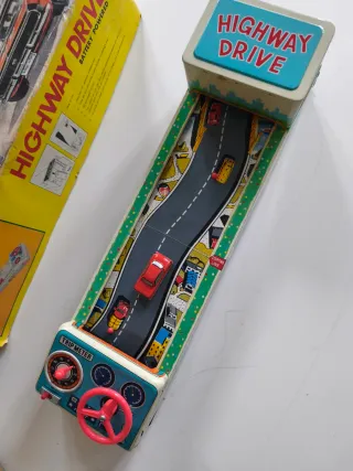 Autopista vintage anni 60 in latta