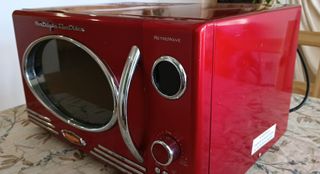 Microondas Rojo Retro Nostalgia Electrics