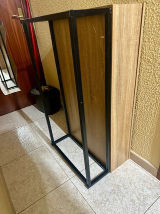 Mesa de salón madera y metal