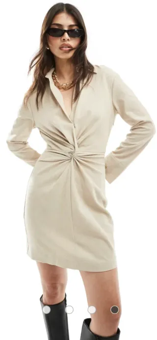 Vestido Mango drapeado cintura nuevo Talla S