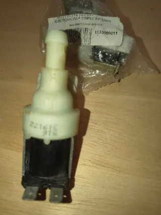 Electroválvula lavadora 90° 12mm