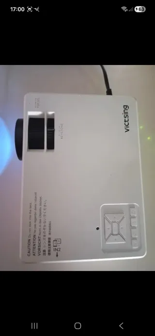 Proyector Vicsing Portátil Blanco