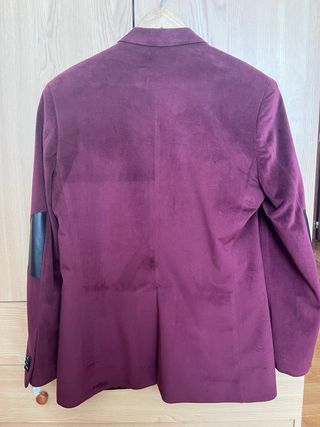 Americana Terciopelo Burdeos Hombre