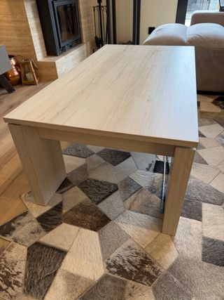 Mesa de centro elevable