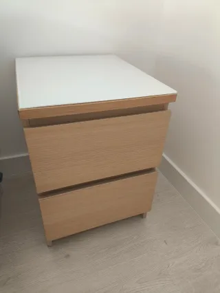 2 Mesitas Noche Malm Roble