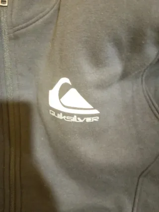 Sudadera Quiksilver Negra con Forro Polar