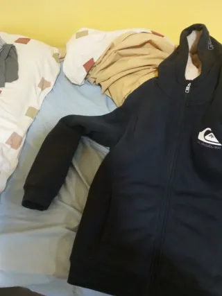 Sudadera Quiksilver Negra con Forro Polar