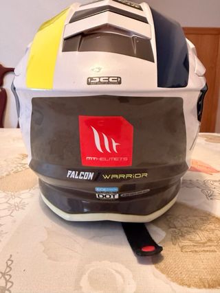 Casco Motocross MT Falcon T-S Amarillo