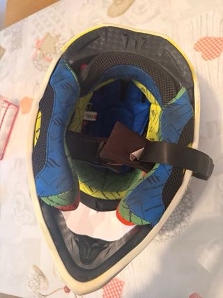 Casco Motocross MT Falcon T-S Amarillo