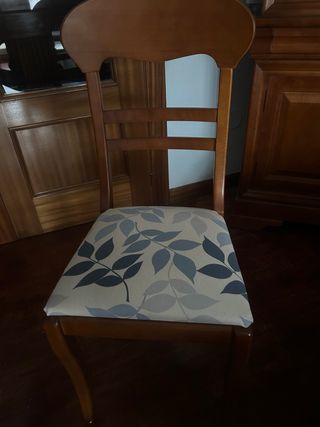 6 Sillas de Comedor Cerezo Macizas