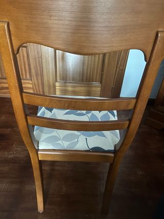 6 Sillas de Comedor Cerezo Macizas