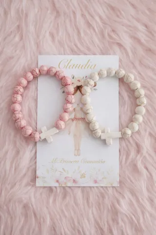 Pulseras Comunión Cruz