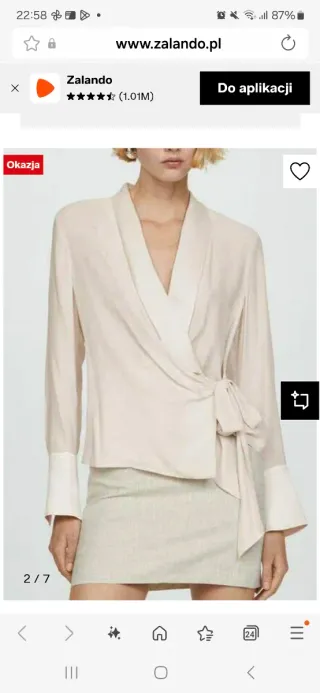 Camisa con lazada en cintura