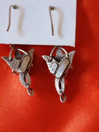 Pendientes Arwen Estrella del Atardecer plata.