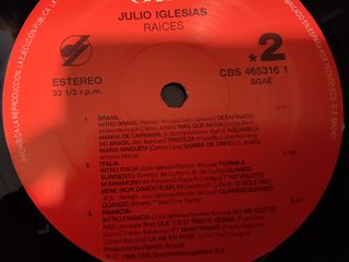 Vinilo Julio Iglesias Raíces Latino