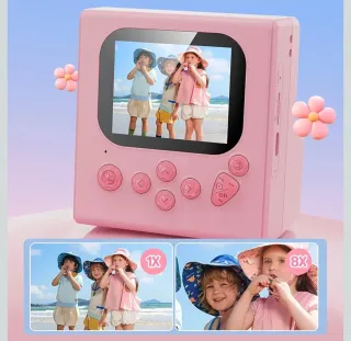 Cámara Instantánea Niñ@s 40MP Rosa