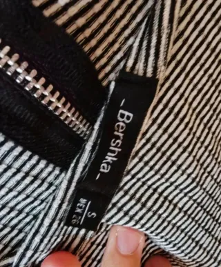 Body de rayas con cremallera