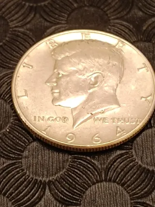 Medio dólar Kennedy 1964 Plata 90%. Histórico!