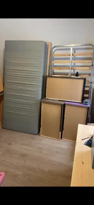 Cama nido con cajones de madera