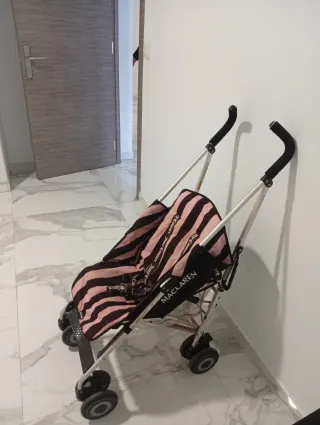 Carrito Maclaren Rayas Rosa