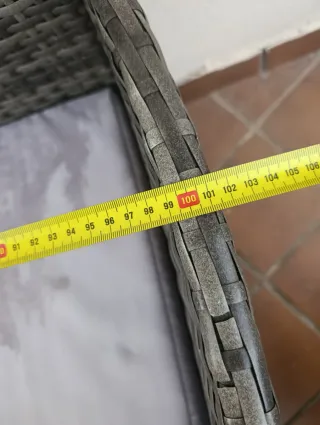 Conjunto muebles exterior de ratán