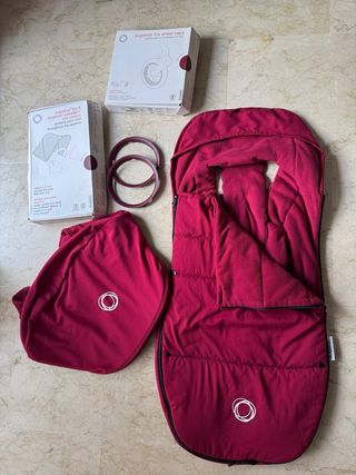 Pack Bugaboo Fox Burdeos (Saco - Llantas - Capota)