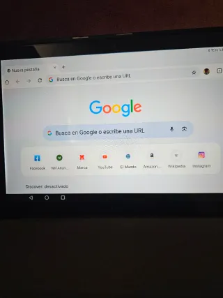 Tablet Huawei Negra con Funda Azul