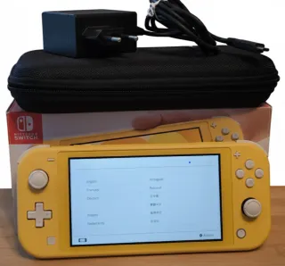 Nintendo Switch Lite + Caja + Cargador + Funda