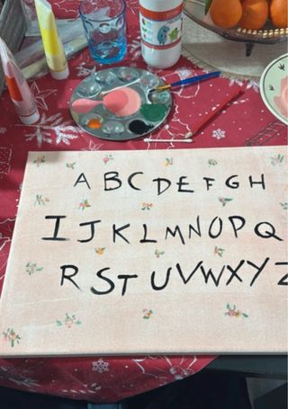 Quadro tela Stranger Things RUN lettere