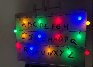 Quadro tela Stranger Things RUN lettere