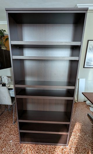 Conjunto despacho: escritorio y estanterías