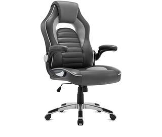 Silla gaming/oficina negra y gris