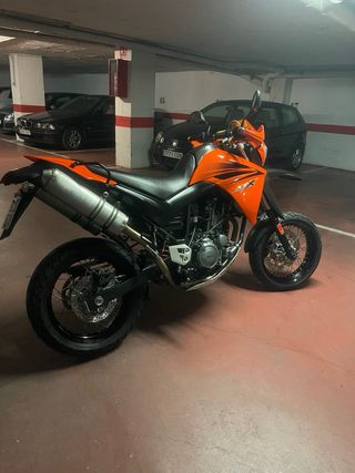 Yamaha XT 660X Supermotard Naranja