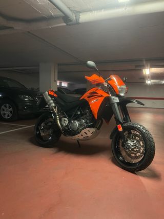 Yamaha XT 660X Supermotard Naranja