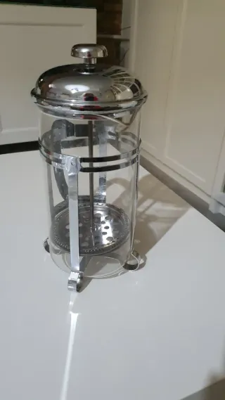 Cafetera Prensa Francesa Vidrio y Metal